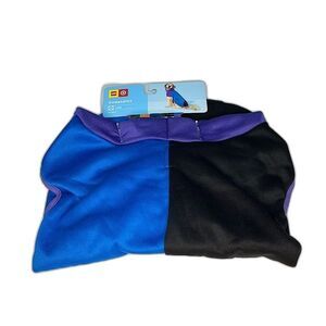 LEGO Color Block Dog Hooded Sweatshirt Blue Purple Black Pet Size Large NEW!